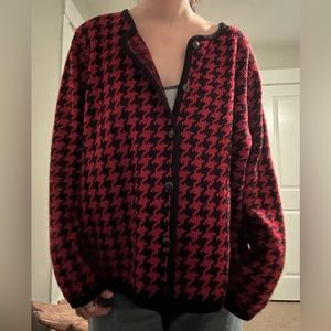Red Patterned Sweater